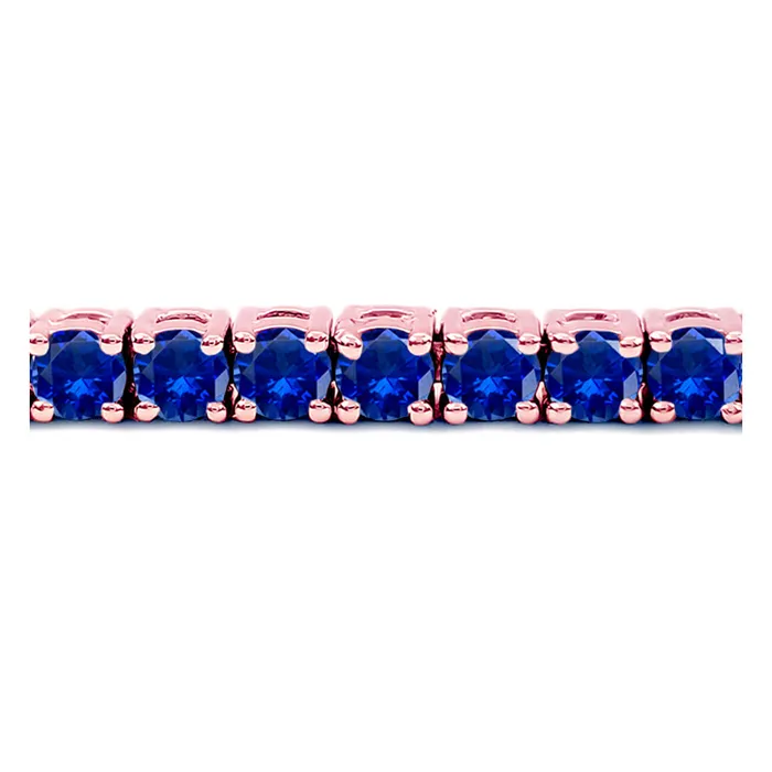 deBebians 7 Carat Blue Sapphire Tennis Bracelet Bracelets
