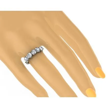 deBebians Rings 300cttw Shared Prong Round Diamond Five Stone Ring