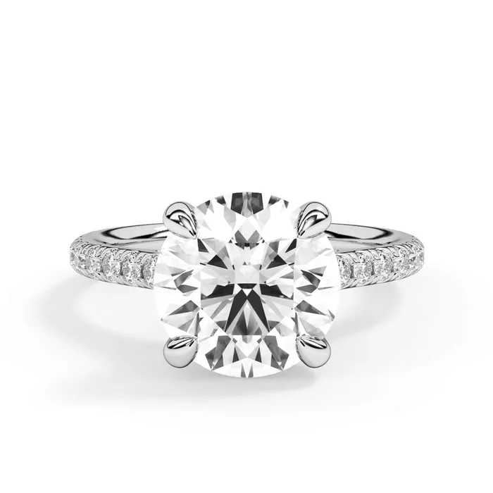 deBebians Rings Diamond Adorned Engagement Ring Setting
