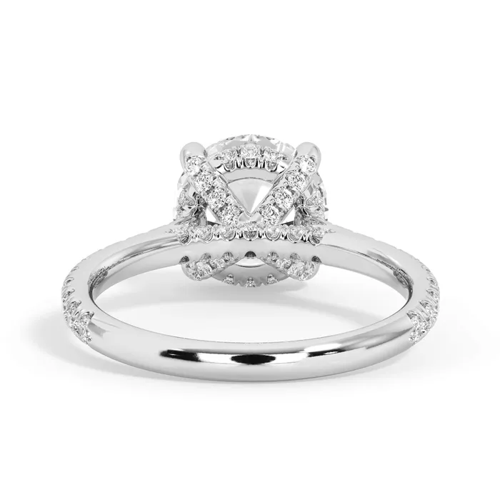 deBebians Rings Diamond Adorned Engagement Ring Setting