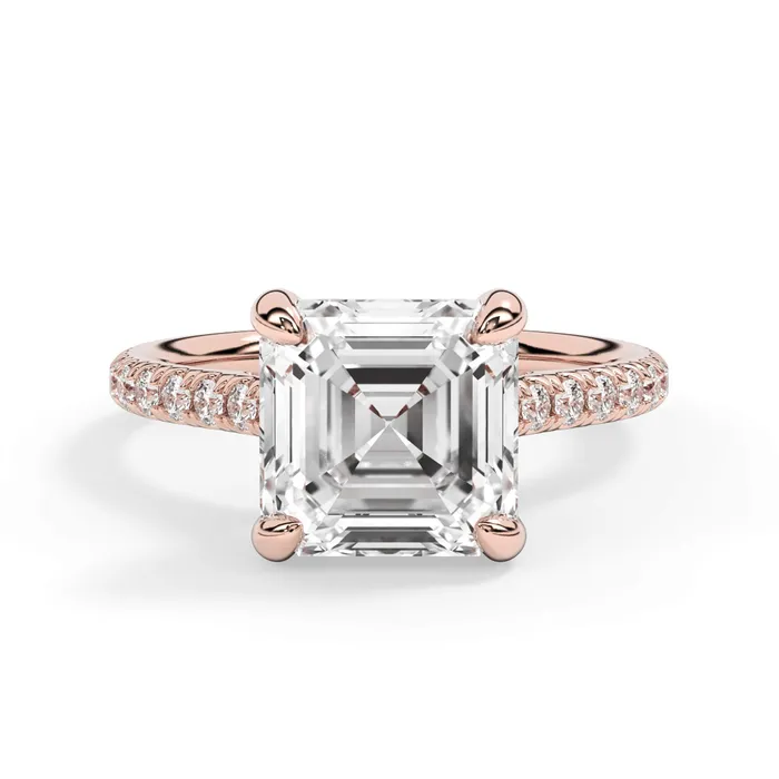 deBebians Rings Diamond Adorned Engagement Ring Setting