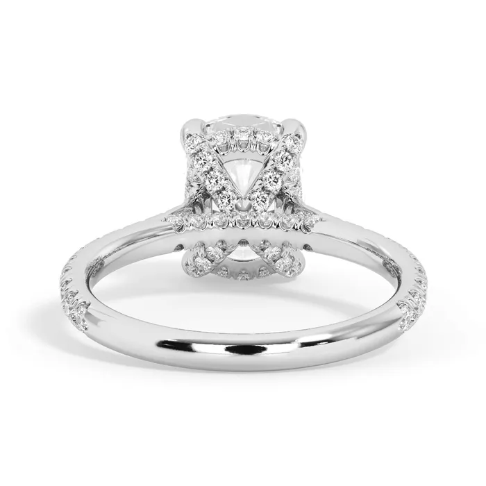 deBebians Rings Diamond Adorned Engagement Ring Setting