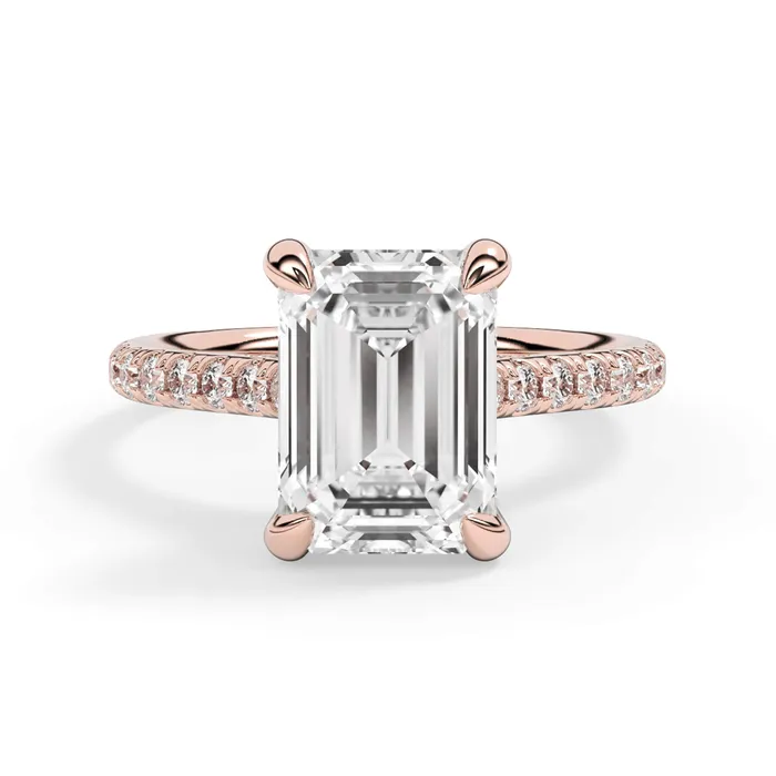 deBebians Rings Diamond Adorned Engagement Ring Setting