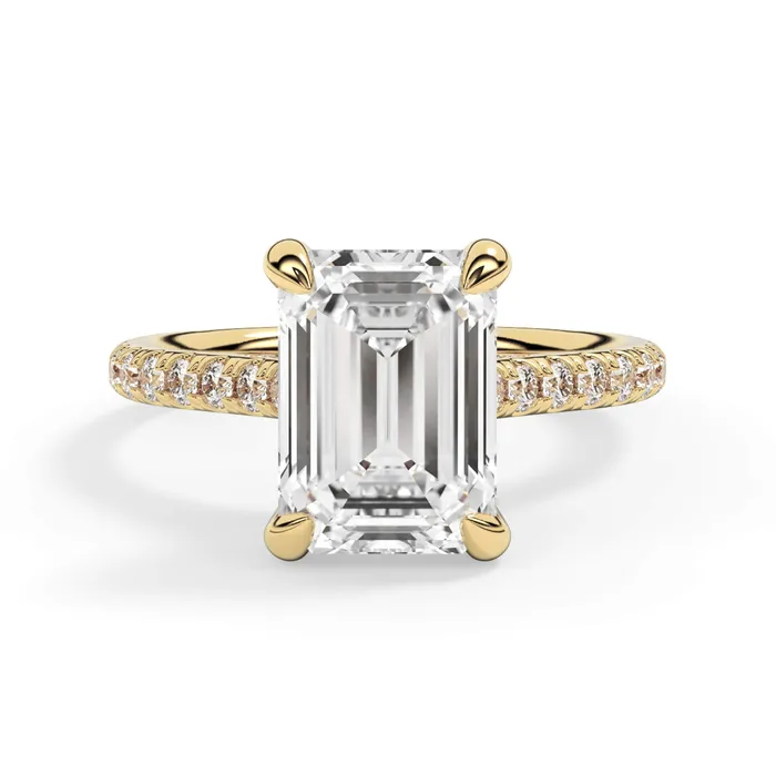 deBebians Rings Diamond Adorned Engagement Ring Setting