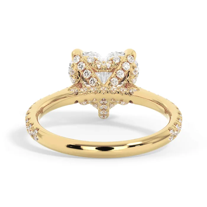 deBebians Rings Diamond Adorned Engagement Ring Setting