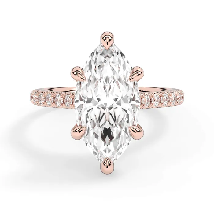 deBebians Rings Diamond Adorned Engagement Ring Setting