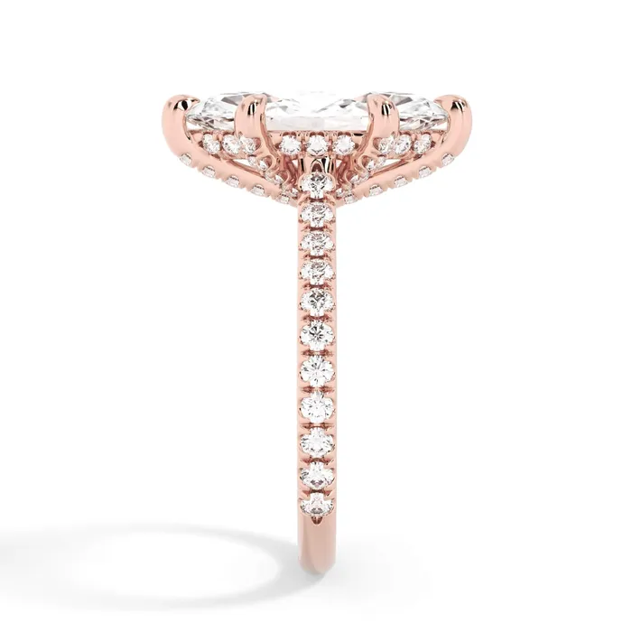 deBebians Rings Diamond Adorned Engagement Ring Setting