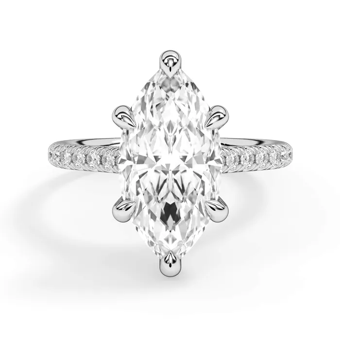 deBebians Rings Diamond Adorned Engagement Ring Setting