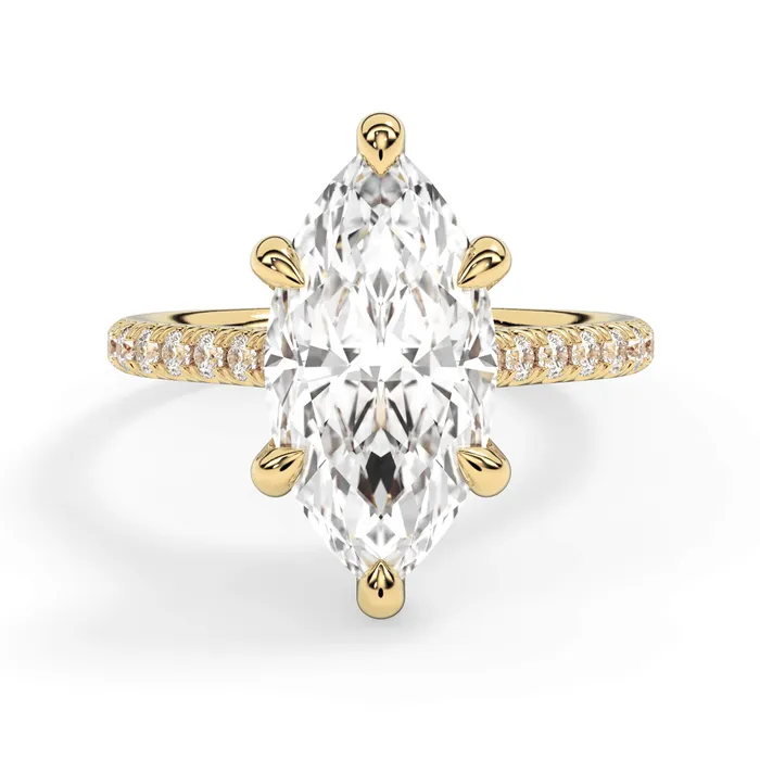 deBebians Rings Diamond Adorned Engagement Ring Setting