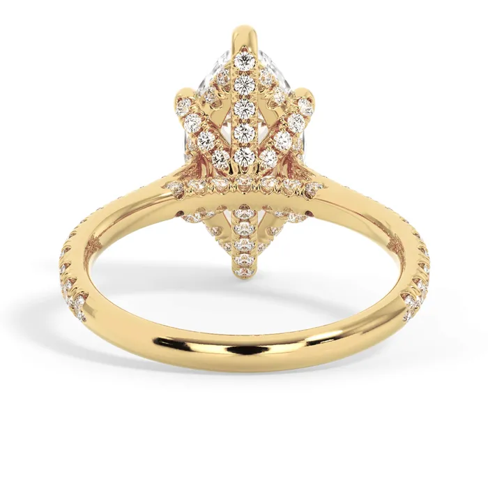 deBebians Rings Diamond Adorned Engagement Ring Setting