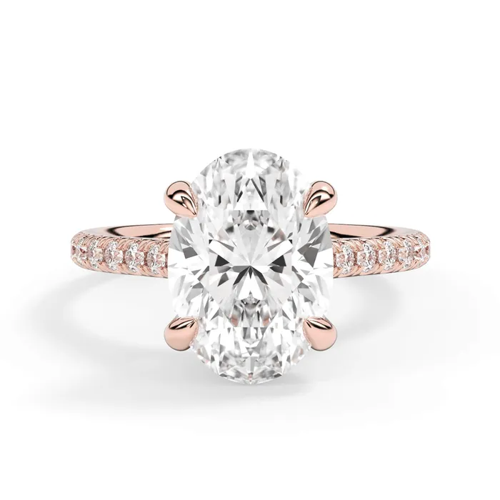 deBebians Rings Diamond Adorned Engagement Ring Setting