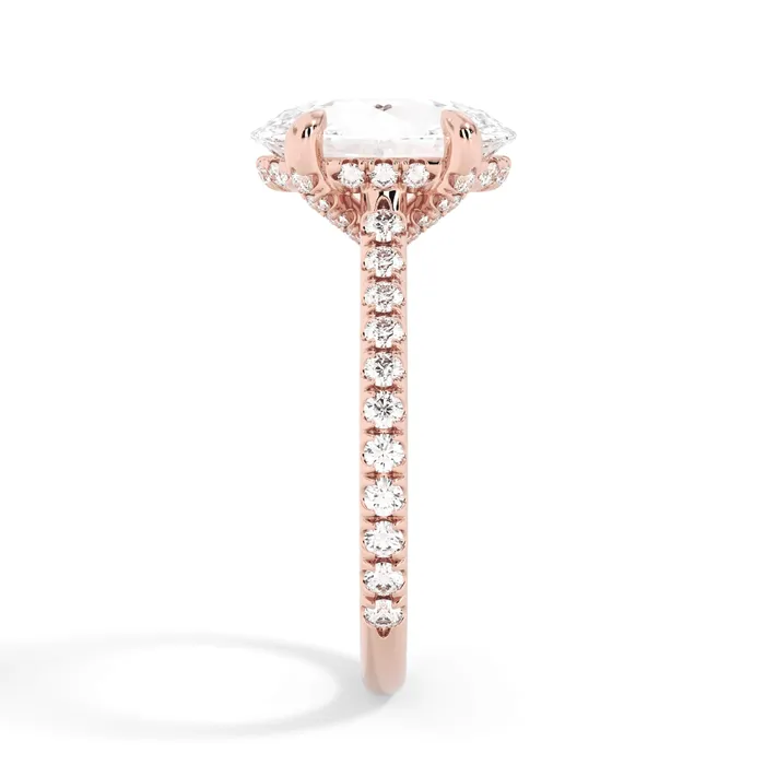 deBebians Rings Diamond Adorned Engagement Ring Setting