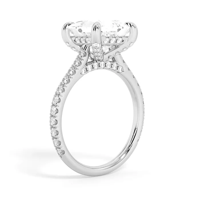 deBebians Rings Diamond Adorned Engagement Ring Setting
