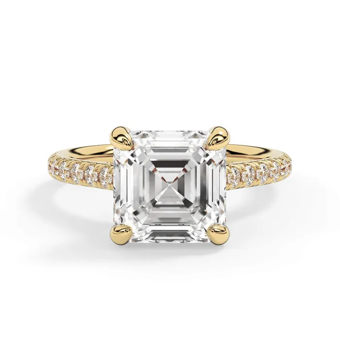 deBebians Rings Diamond Adorned Engagement Ring Setting