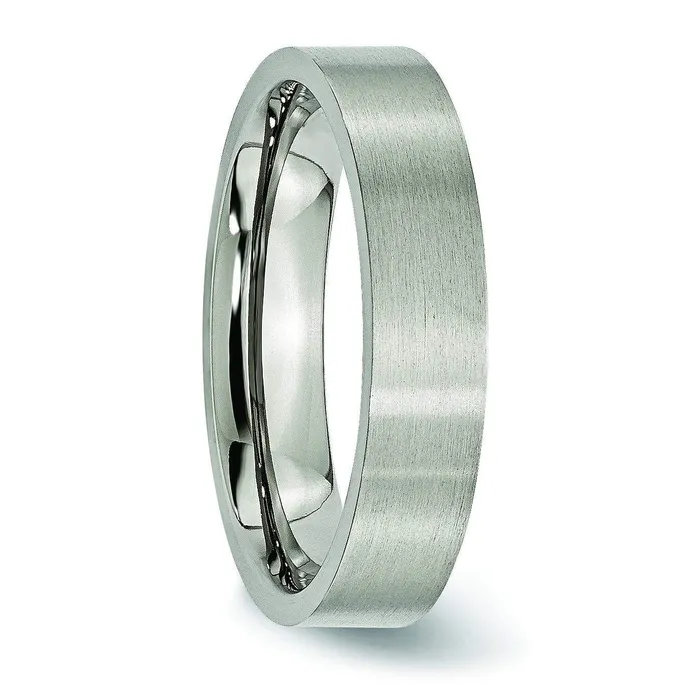 deBebians Rings Matte Titanium Ring