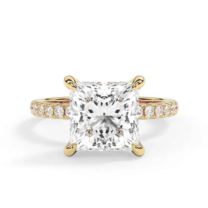 deBebians Rings Round Pave Engagement Ring