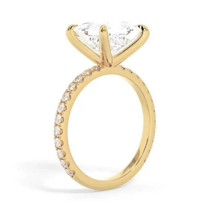 deBebians Rings Round Pave Engagement Ring