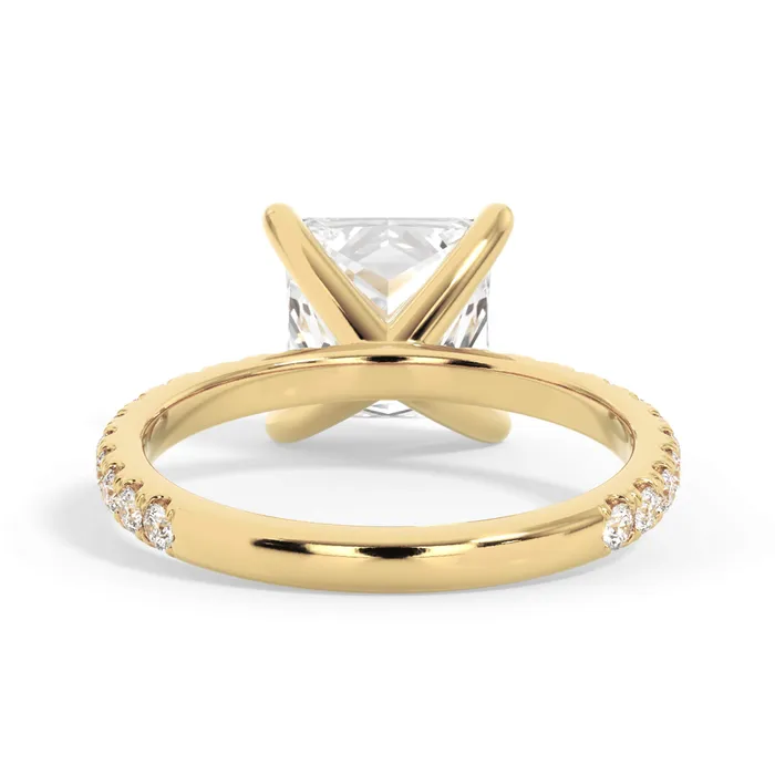 deBebians Rings Round Pave Engagement Ring