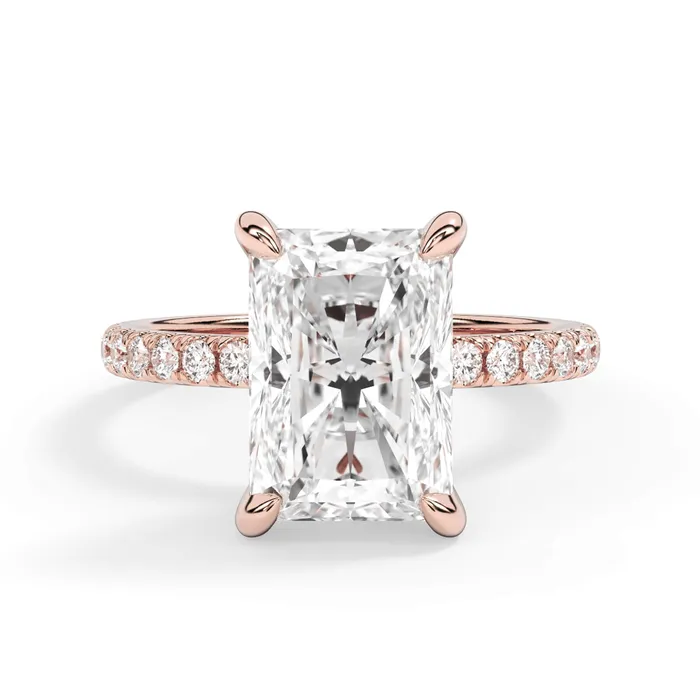 deBebians Rings Round Pave Engagement Ring