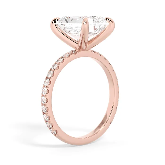 deBebians Rings Round Pave Engagement Ring