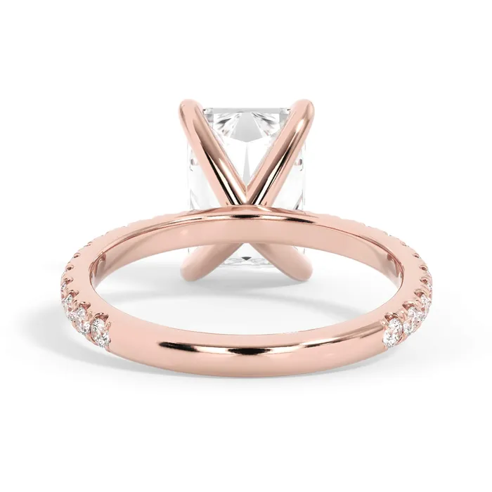 deBebians Rings Round Pave Engagement Ring