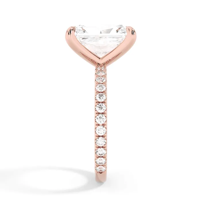 deBebians Rings Round Pave Engagement Ring