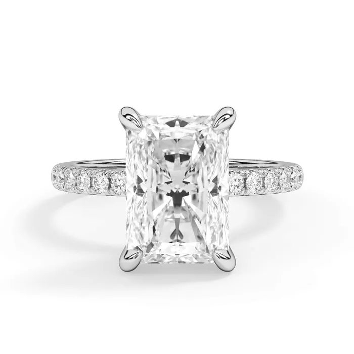 deBebians Rings Round Pave Engagement Ring