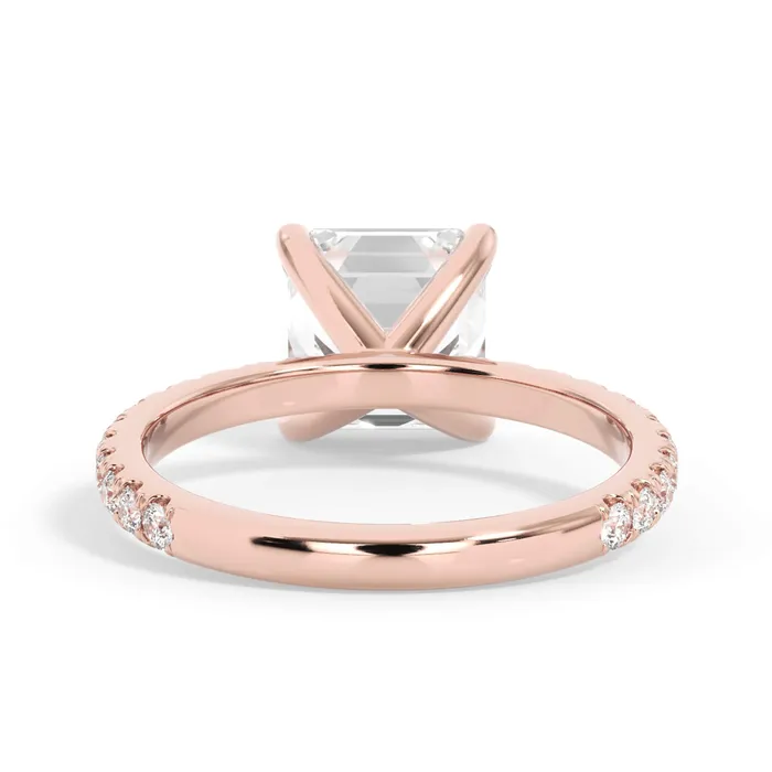 deBebians Rings Round Pave Engagement Ring