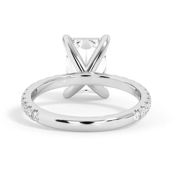 deBebians Rings Round Pave Engagement Ring