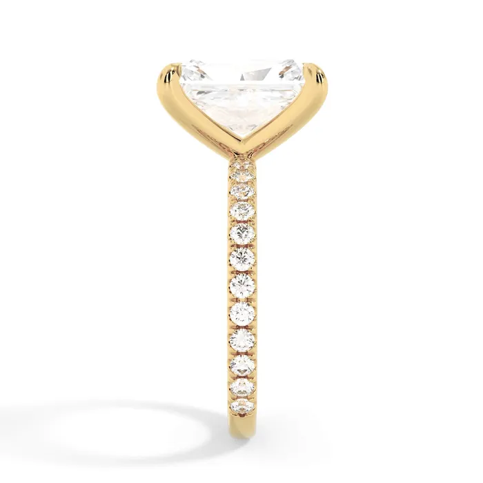 deBebians Rings Round Pave Engagement Ring