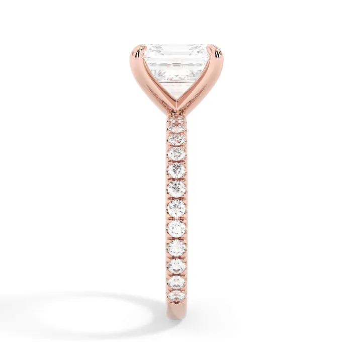 deBebians Rings Round Pave Engagement Ring