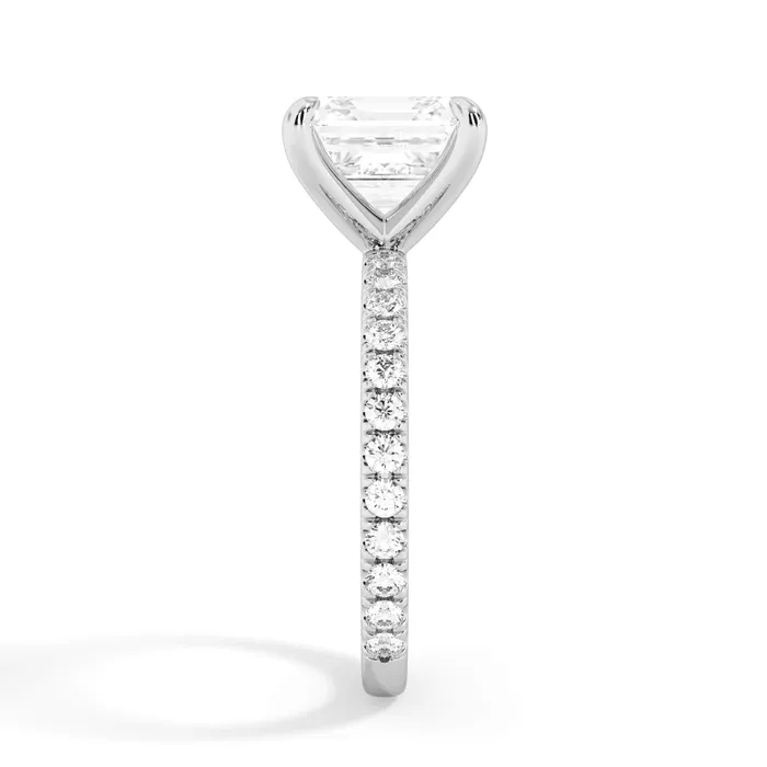 deBebians Rings Round Pave Engagement Ring