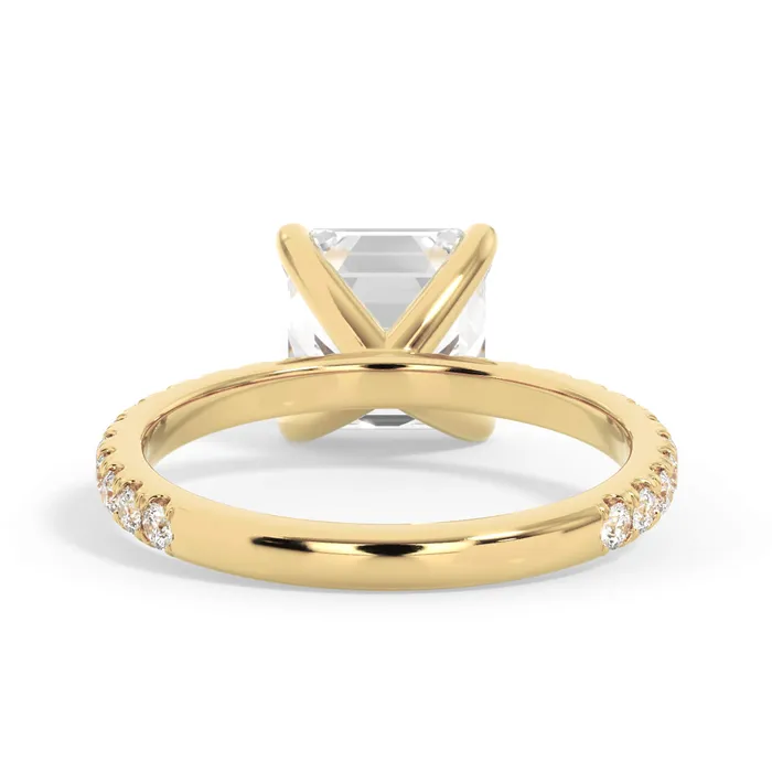 deBebians Rings Round Pave Engagement Ring