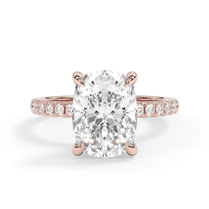 deBebians Rings Round Pave Engagement Ring