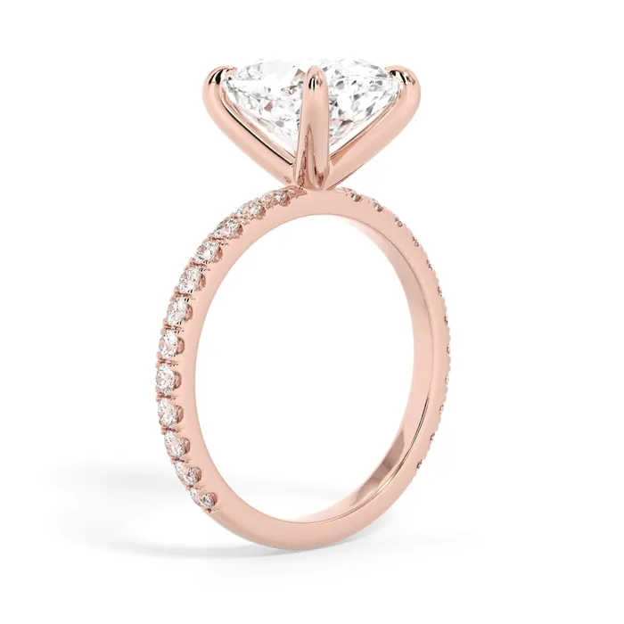 deBebians Rings Round Pave Engagement Ring