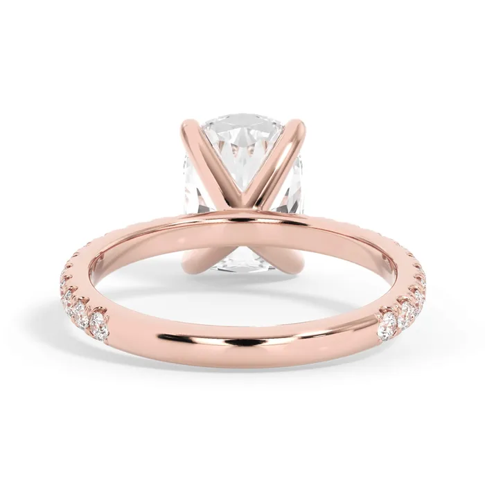 deBebians Rings Round Pave Engagement Ring