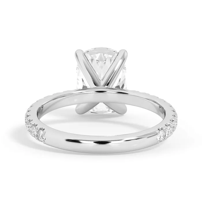 deBebians Rings Round Pave Engagement Ring