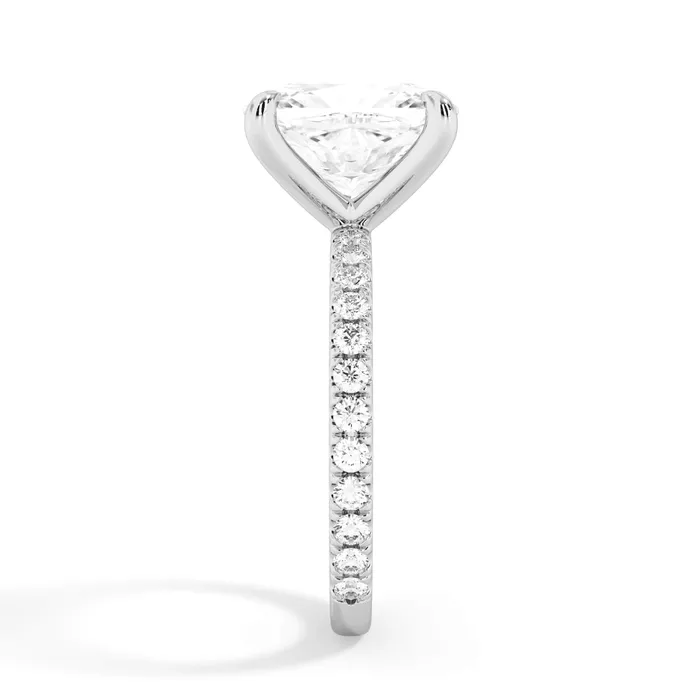 deBebians Rings Round Pave Engagement Ring