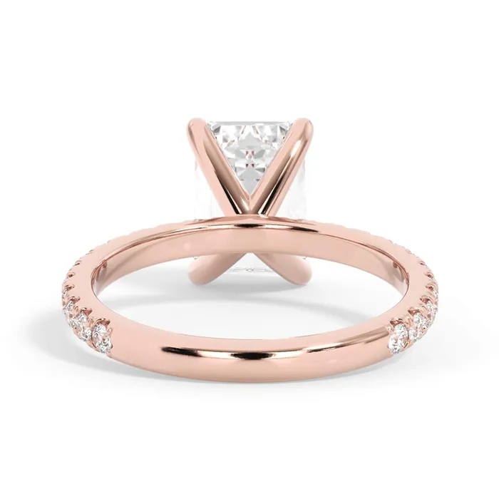 deBebians Rings Round Pave Engagement Ring