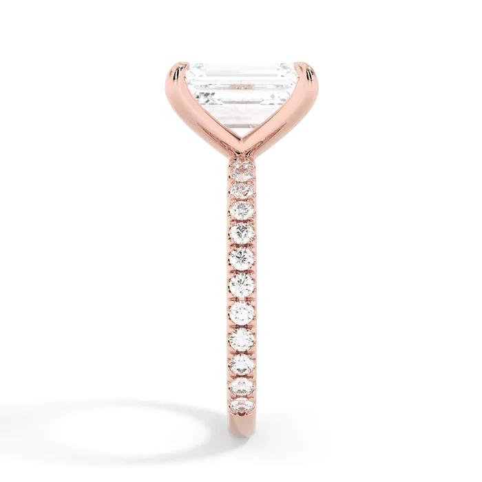 deBebians Rings Round Pave Engagement Ring