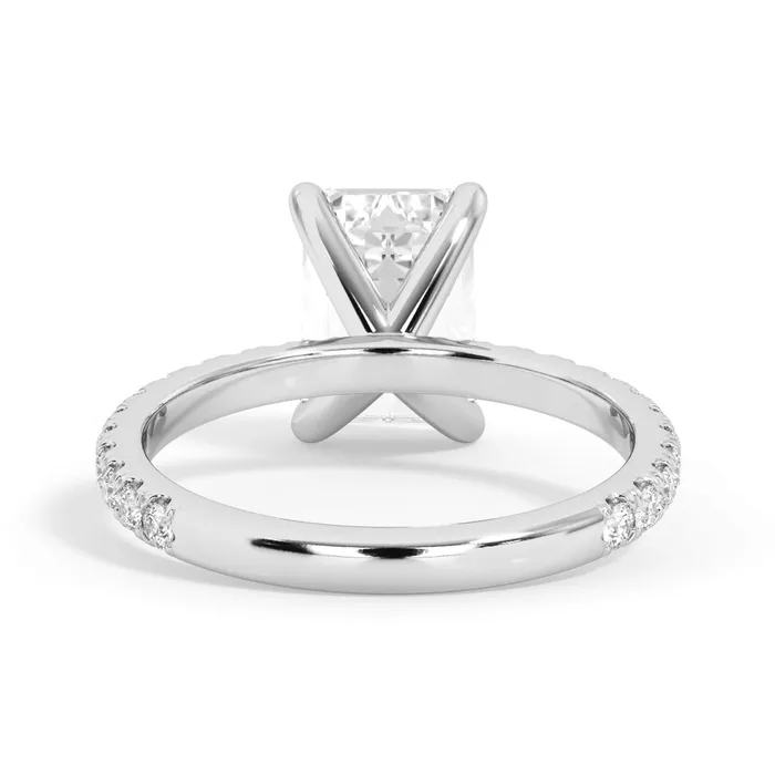 deBebians Rings Round Pave Engagement Ring
