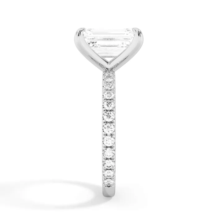 deBebians Rings Round Pave Engagement Ring