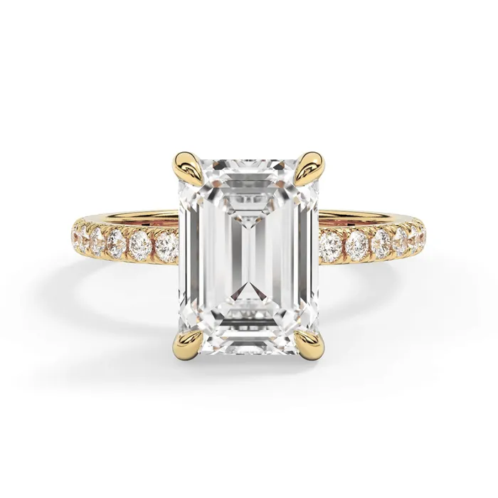 deBebians Rings Round Pave Engagement Ring