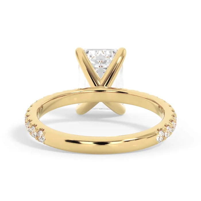 deBebians Rings Round Pave Engagement Ring