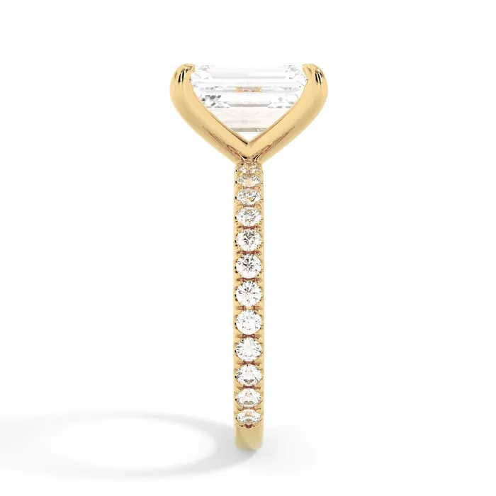 deBebians Rings Round Pave Engagement Ring