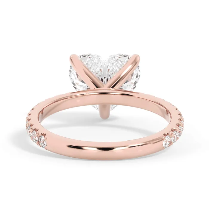 deBebians Rings Round Pave Engagement Ring