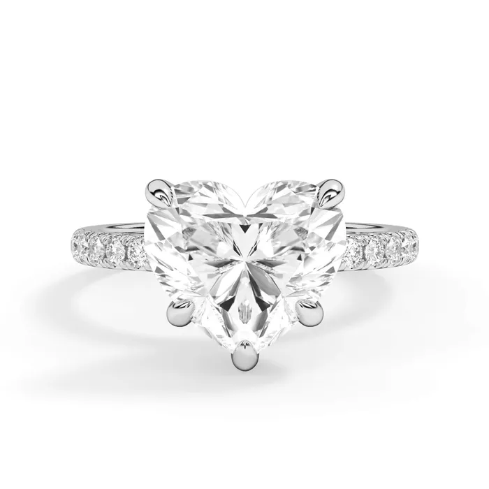 deBebians Rings Round Pave Engagement Ring