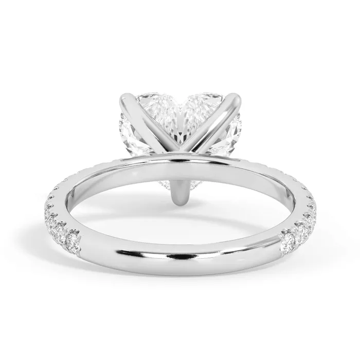 deBebians Rings Round Pave Engagement Ring