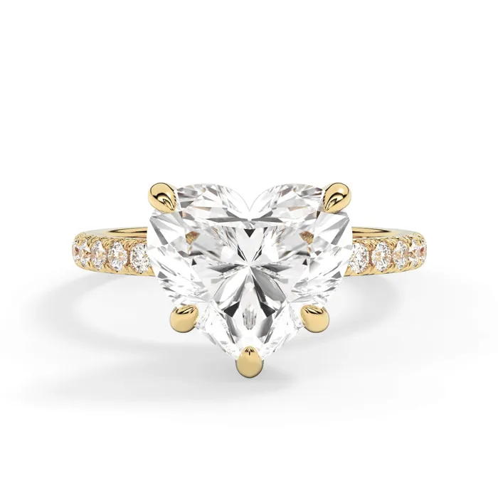 deBebians Rings Round Pave Engagement Ring