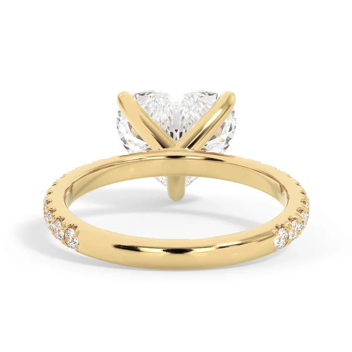 deBebians Rings Round Pave Engagement Ring